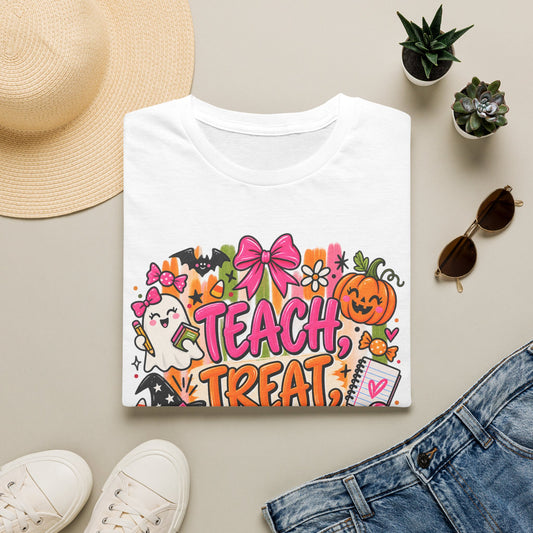 T-Shirt — Teach, Treat, Repeat Halloween Teacher Tee
