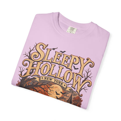 Sleepy Hollow Haunted Village T-shirt | Halloween Pumpkin Moon Night