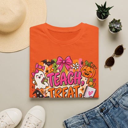 T-Shirt — Teach, Treat, Repeat Halloween Teacher Tee