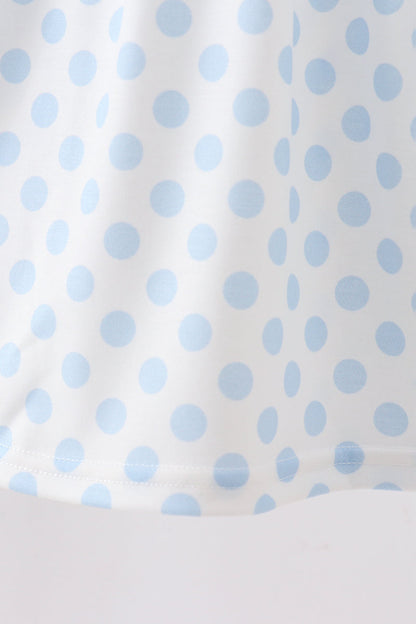 Mint Crayon Applique Dot Dress
