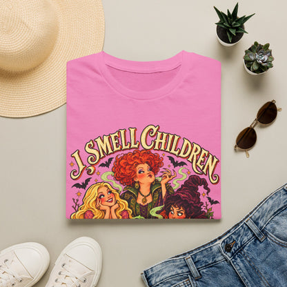 Witch Sisters Tee — “I Smell Children” Halloween T-Shirt