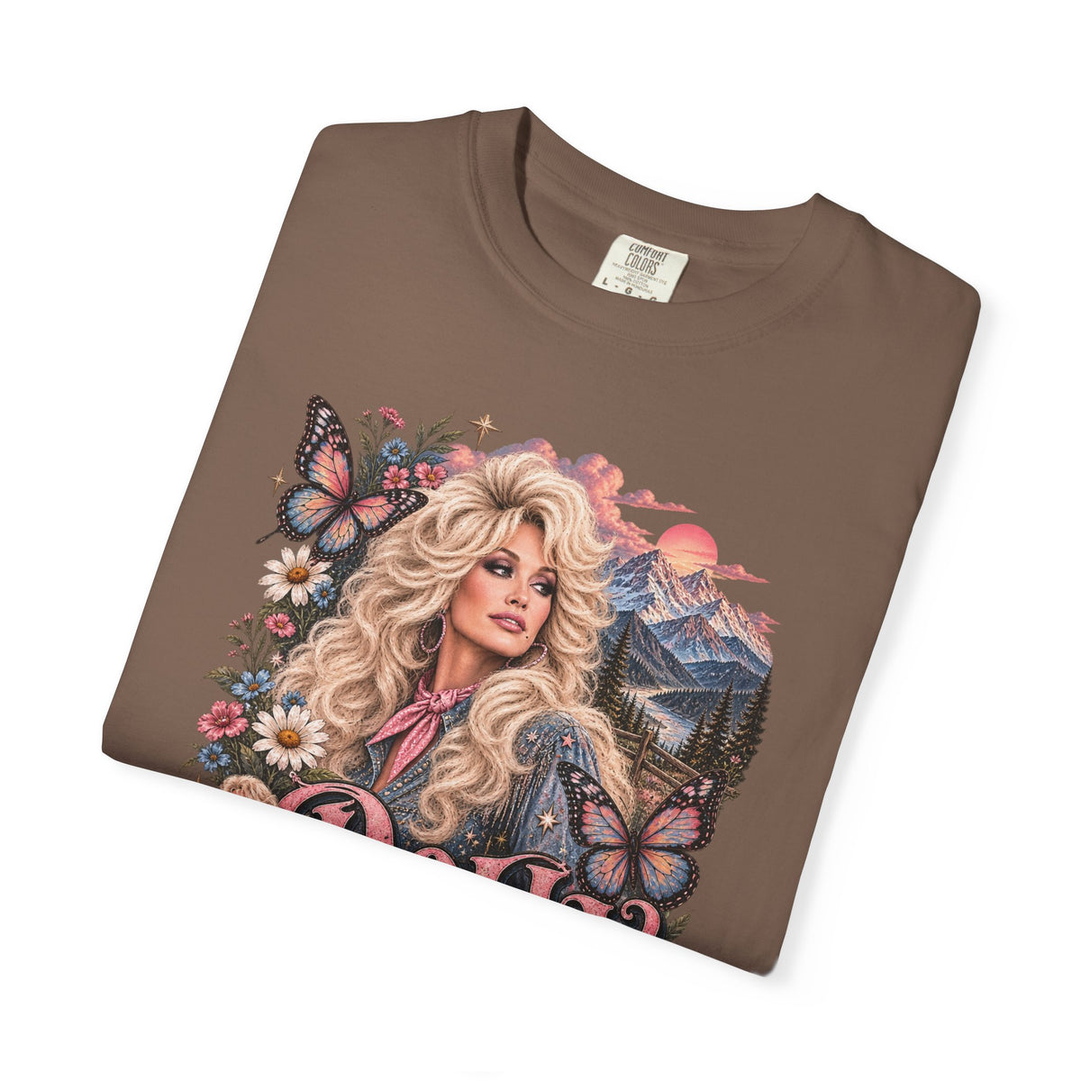 Dolly Parton Tribute Tee | Country Music Legend Memorial Shirt | Vintage Western Butterfly Floral Graphic Tee