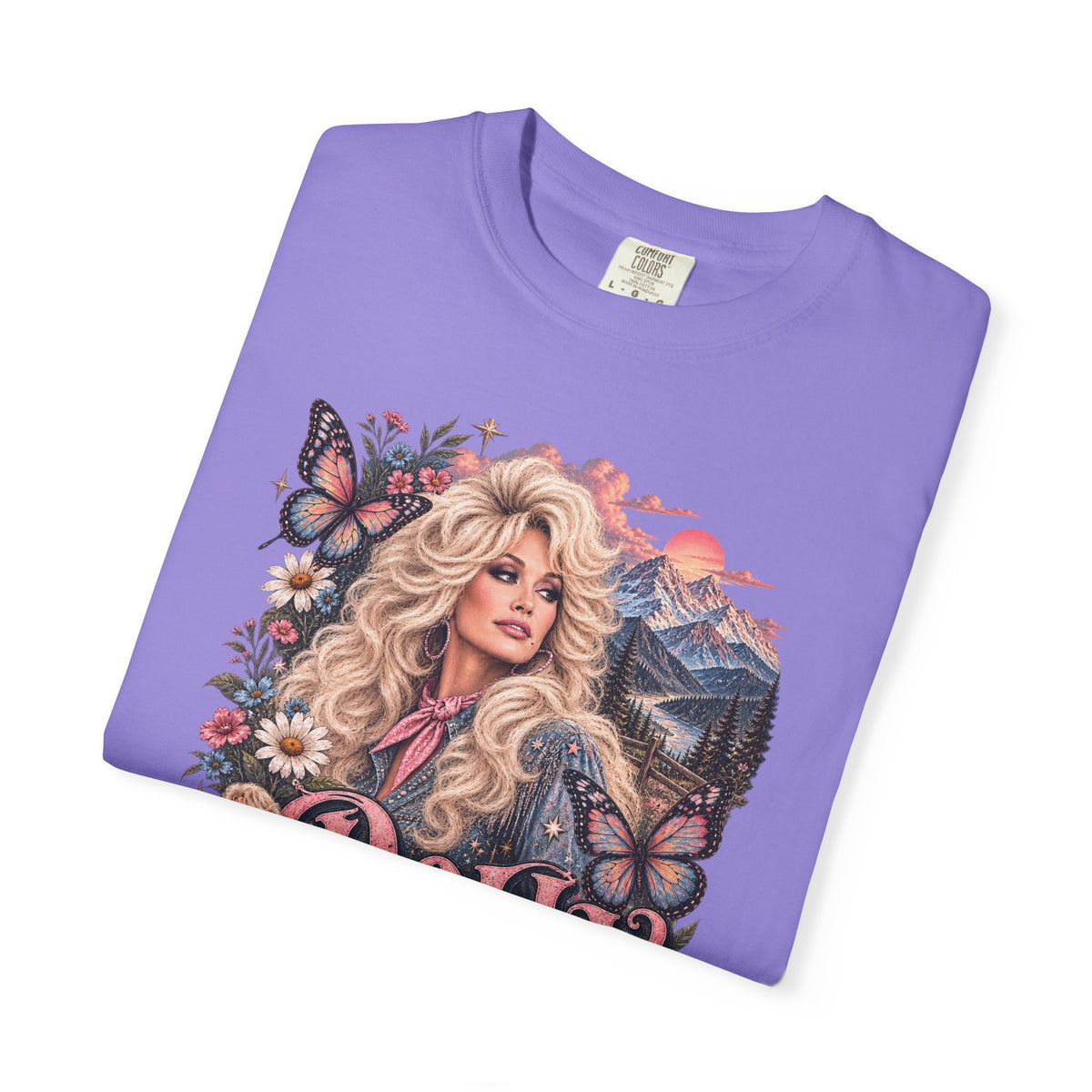 Dolly Parton Tribute Tee | Country Music Legend Memorial Shirt | Vintage Western Butterfly Floral Graphic Tee