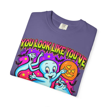 You Look Like You've Seen a Ghost T-shirt | Cute Cartoon Ghost Halloween Tee