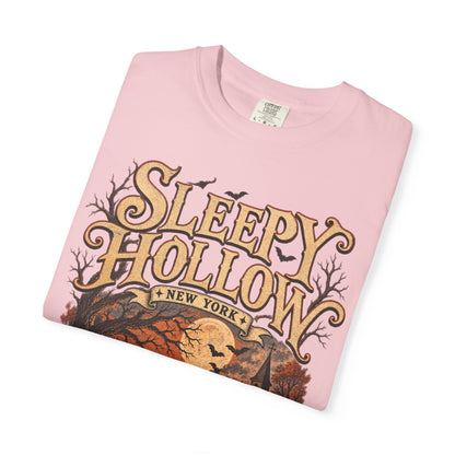 Sleepy Hollow Haunted Village T-shirt | Halloween Pumpkin Moon Night