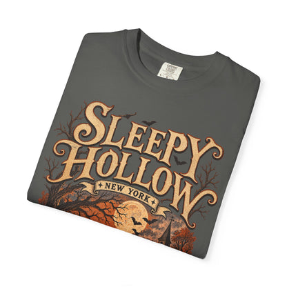 Sleepy Hollow Haunted Village T-shirt | Halloween Pumpkin Moon Night