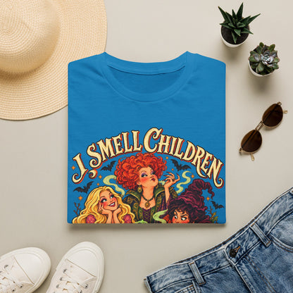 Witch Sisters Tee — “I Smell Children” Halloween T-Shirt