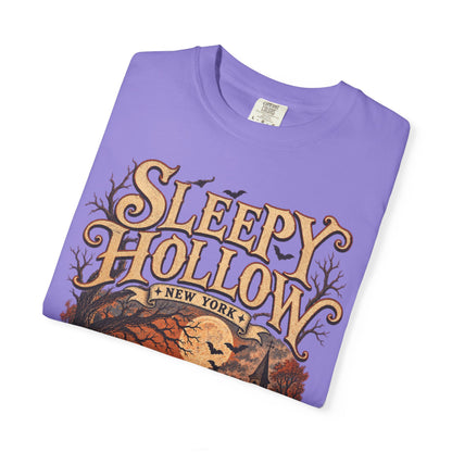 Sleepy Hollow Haunted Village T-shirt | Halloween Pumpkin Moon Night