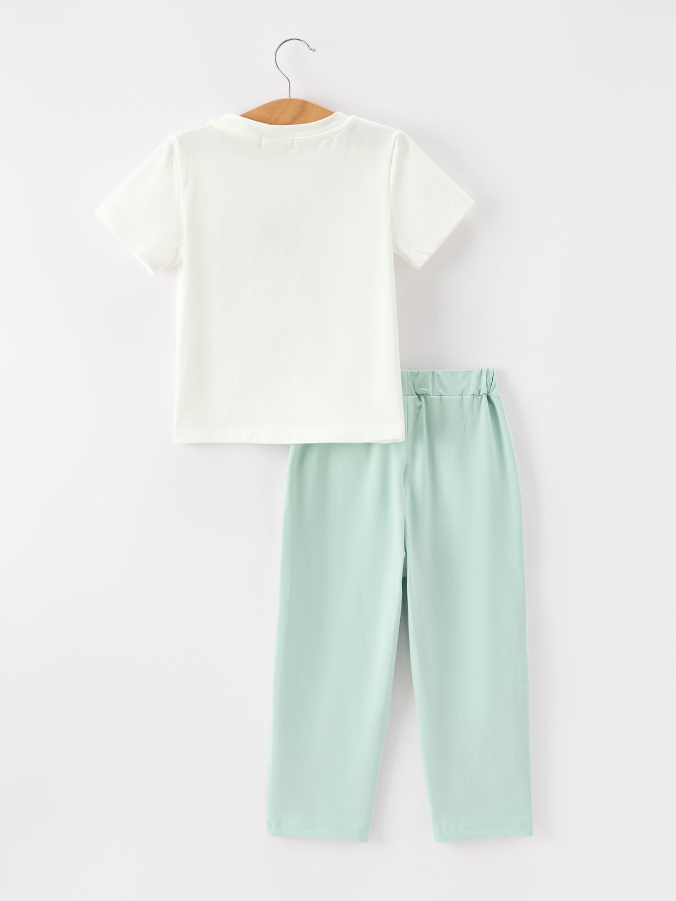 Western Horse Embroidery Boys Set T Shirt Pants Outfit