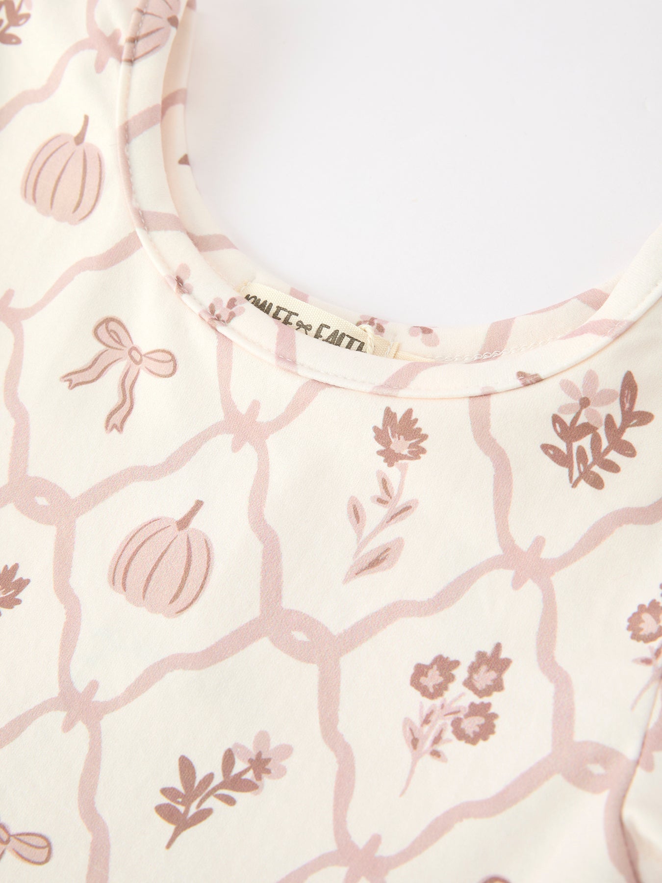 Fall Pumpkin Bow Girls Twirl Dress