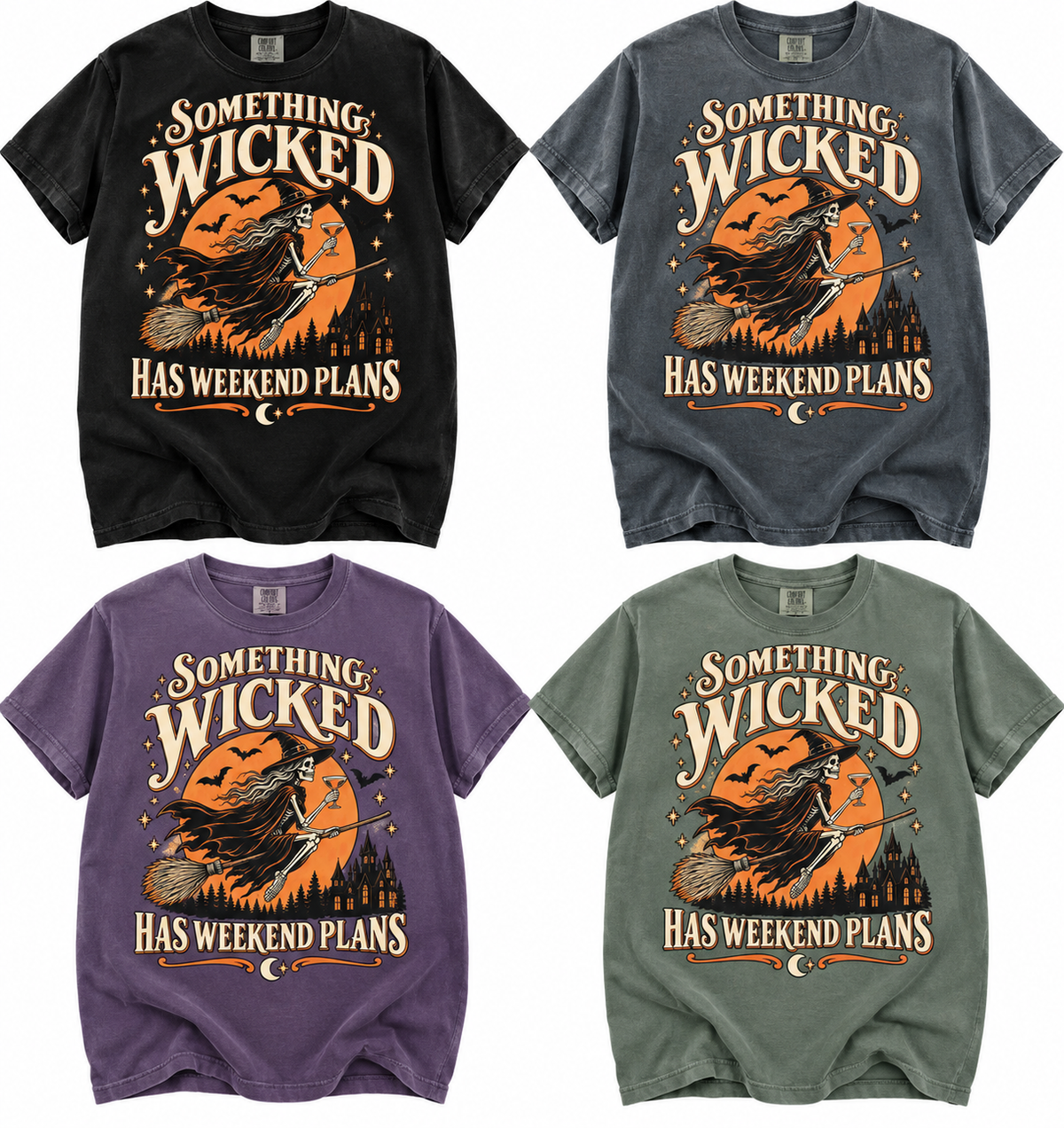 Something Wicked Has Weekend Plans T-shirt | Witch Halloween Tee
