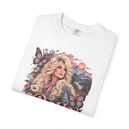 Dolly Parton Tribute Tee | Country Music Legend Memorial Shirt | Vintage Western Butterfly Floral Graphic Tee