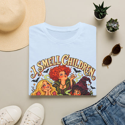 Witch Sisters Tee — “I Smell Children” Halloween T-Shirt