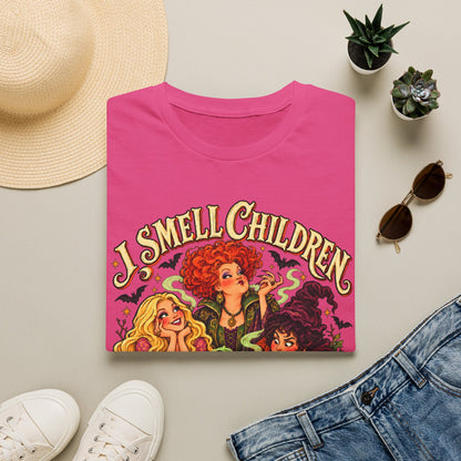 Witch Sisters Tee — “I Smell Children” Halloween T-Shirt