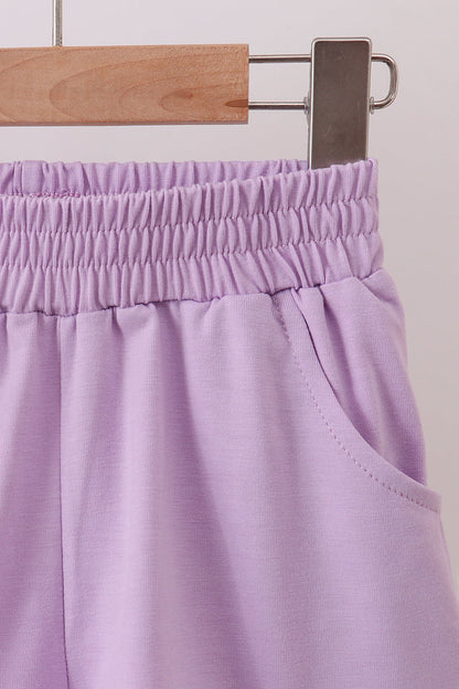 Lavender Scalloped Polo Set