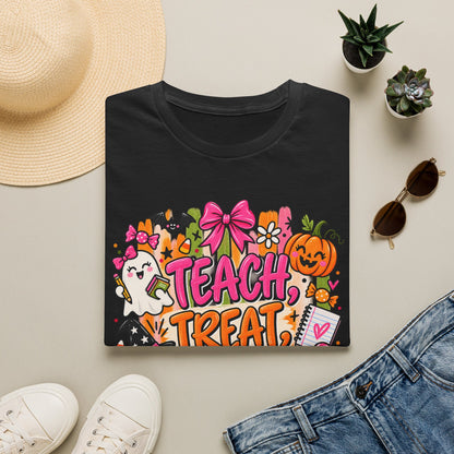 T-Shirt — Teach, Treat, Repeat Halloween Teacher Tee