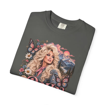 Dolly Parton Tribute Tee | Country Music Legend Memorial Shirt | Vintage Western Butterfly Floral Graphic Tee