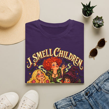 Witch Sisters Tee — “I Smell Children” Halloween T-Shirt