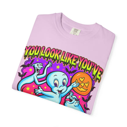 You Look Like You've Seen a Ghost T-shirt | Cute Cartoon Ghost Halloween Tee