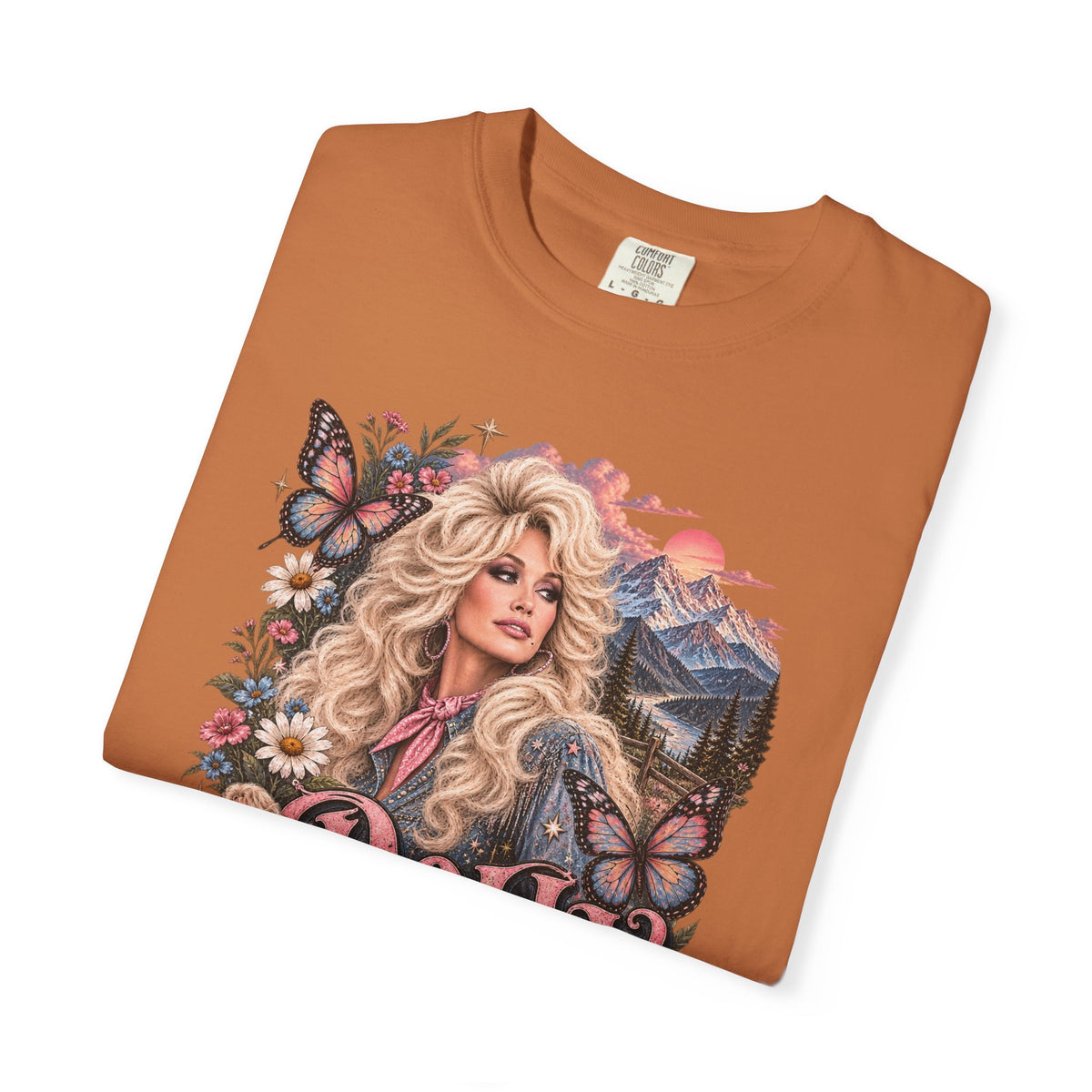 Dolly Parton Tribute Tee | Country Music Legend Memorial Shirt | Vintage Western Butterfly Floral Graphic Tee