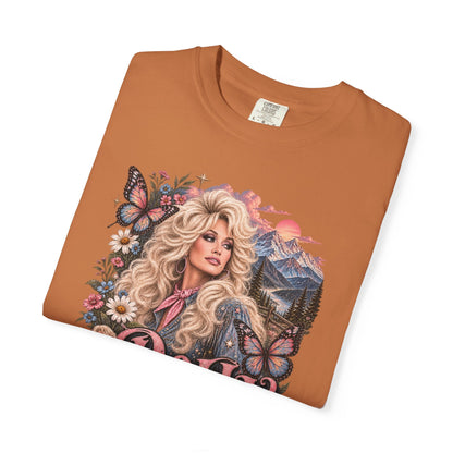 Dolly Parton Tribute Tee | Country Music Legend Memorial Shirt | Vintage Western Butterfly Floral Graphic Tee