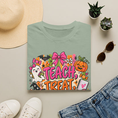 T-Shirt — Teach, Treat, Repeat Halloween Teacher Tee