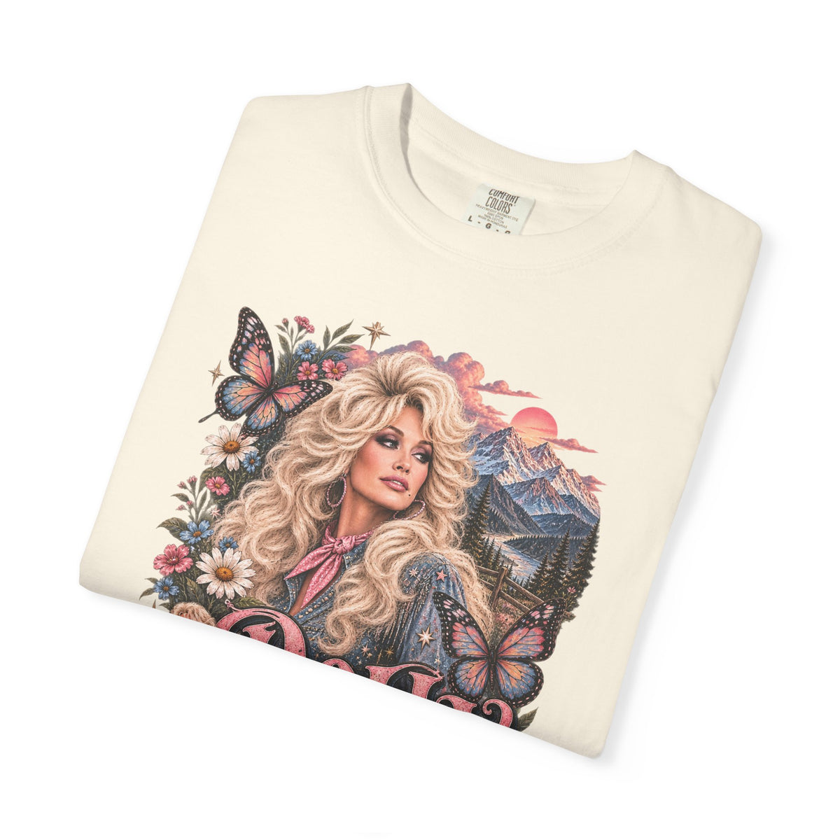 Dolly Parton Tribute Tee | Country Music Legend Memorial Shirt | Vintage Western Butterfly Floral Graphic Tee