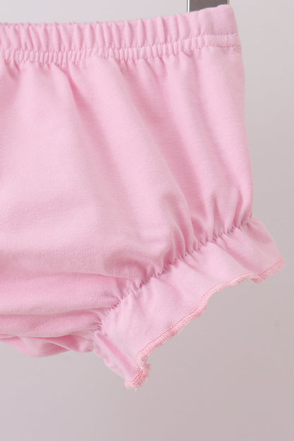 Pink Crocodile Smocked Gingham Bloomer Set