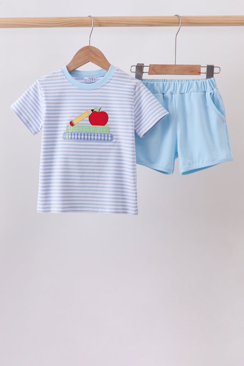 Blue Apple Pencil Embroidery Set
